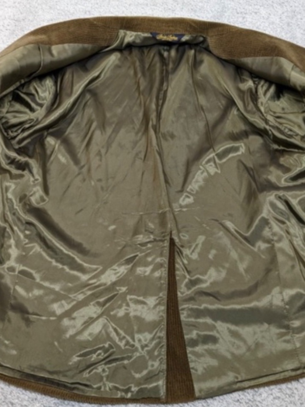 Vintage Brooks Brothers Corduroy Blazer Chocolate Jacket Coat Mens 80s-90s - Picture 7 of 14